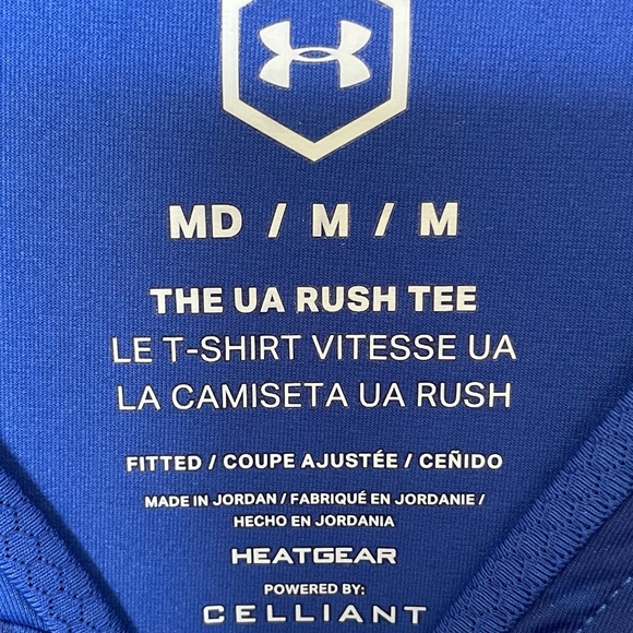 UNDER ARMOUR Mens Heat Gear Short Sleeve T-Shirt Size M - Picture 2 of 7